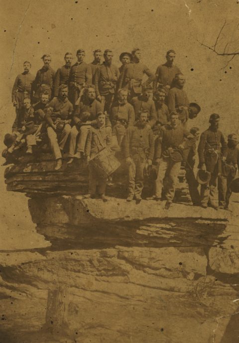 Wisconsin Volunteers, Lookout Mountain. Image courtesy of Wisconsin Historical Society, Image ID: 4489.