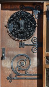 The Wilson Place door in Menomonie, Wisconsin. Photograph courtesy of Wilson Place Mansion.
