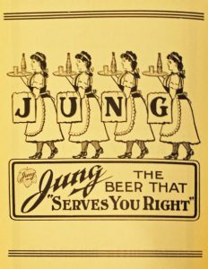 An advertisement for the Jung Brewery that was printed in the 2nd ed. of The Settlement Cook Book. Image courtesy of the Milwaukee Public Library.