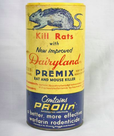 An image showing a bottle of dairyland rat poison