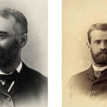 The men behind the butterfat test. Left: Portrait of Stephen Moulton Babcock, 1890-1899. Courtesy of the University of Wisconsin Archives. Right: Portrait of F.G. Short, 1890-1899. Courtesy of the University of Wisconsin Archives.