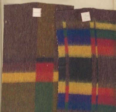 woolen fabric samples from the Appleton Mills