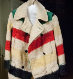 A picture of the point blanket coat Jack Burt brought back for Emelie.