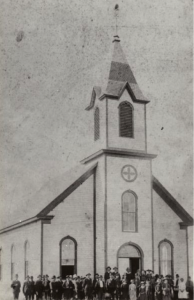 Norwegian Lutheran Church’s congregation in Lemonweir, Juneau, Wisconsin