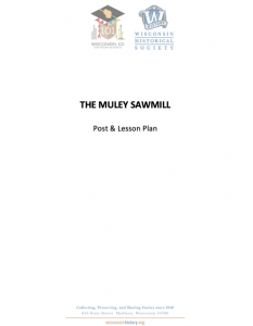 Cover of the Muley Sawmill Lesson Plan