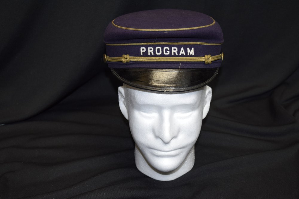 Usher's Uniform Hat, from the collection of the Sauk County Historical Society.