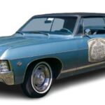 A blue 1967 Chevrolet Caprice.