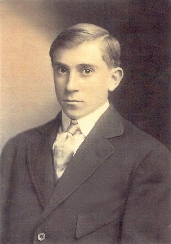 Studio portrait of Clair Mathews as a young man.