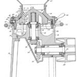 Technical illustration of a feed grinder.