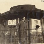 Robert LaFollette standing at