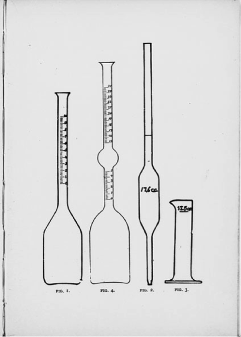 Illustration of science glassware.