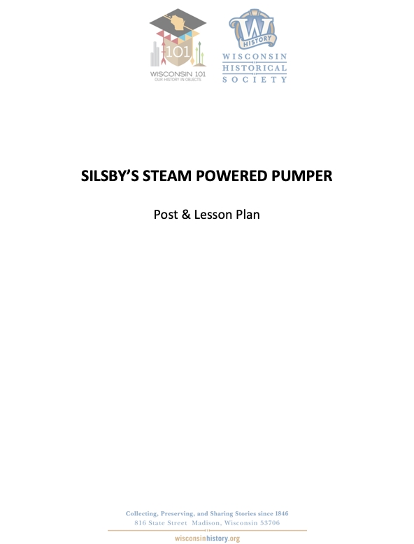 Cover sheet icon for the Steam-Powered Pumper Lesson Plan