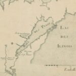 Detail of a printed map showing portions of Lake Michigan, Green Bay, the Fox River, and Lake Winnebago.