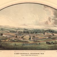 Camp Randall, 1838. Image courtesy of Wisconsin Historical Society, Image ID: 1838.