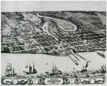 Map of Manitowoc, Wisconsin, created in 1868. Image courtesy of Wisconsin Historical Society.