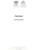 Cover sheet icon for the Plank Road Lesson Plan